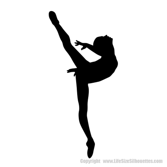 Dance Studio Decals Wall Silhouettes