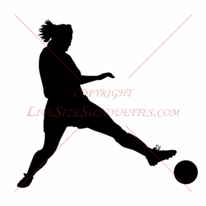 Picture of Soccer Player (Woman) F10 (Soccer Decor: Silhouette Decals)