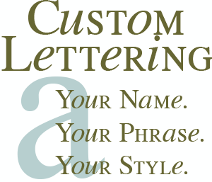 Picture for category Custom Lettering