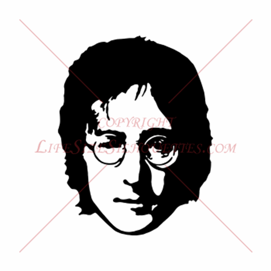 Picture of John Lennon  1 (Beatles Decals)