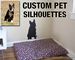 Picture of Custom  Pet Silhouette Decal (Custom Wall Silhouettes)