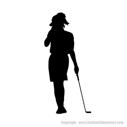Picture of  Golfer 12 (female) (Golf Decor: Silhouette Decals)