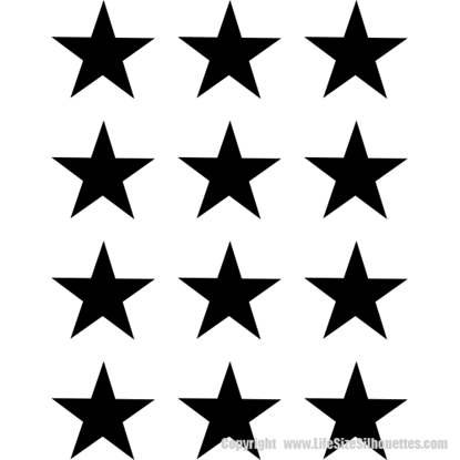 Picture of 12 Stars (Vinyl Stars: Decal Decor)
