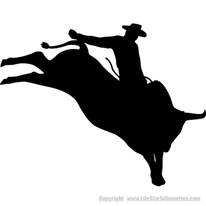 Picture of Bull Rider 68 (Rodeo Decor: Silhouette Decals)