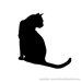 CAT SILHOUETTE WALL DECALS