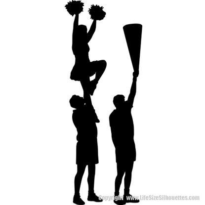 Picture of Cheerleading Silhouettes  4 (Sports Decor: Cheer Silhouettes)