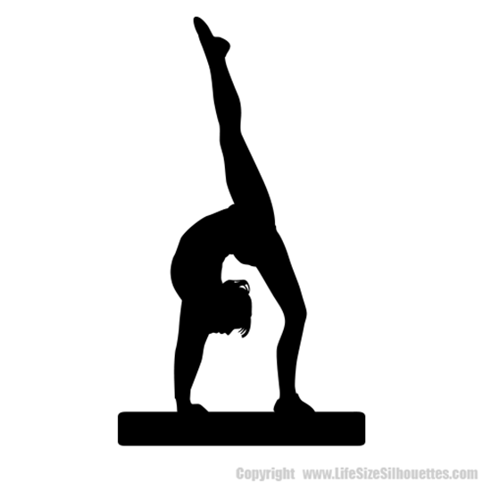 Gymnast 9 (Sports Decor: Silhouette Decals)