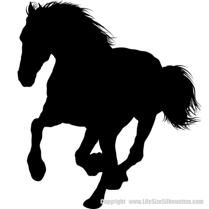 Picture of Horse Galloping  1 (Farm Animal Silhouette Decals)