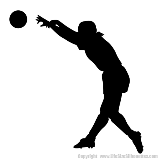 Picture of Soccer Player (Female) F8 (Soccer Decor: Silhouette Decals)