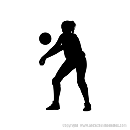 Picture of Volleyball Player  1 (Volleyball Decor: Silhouette Decals)