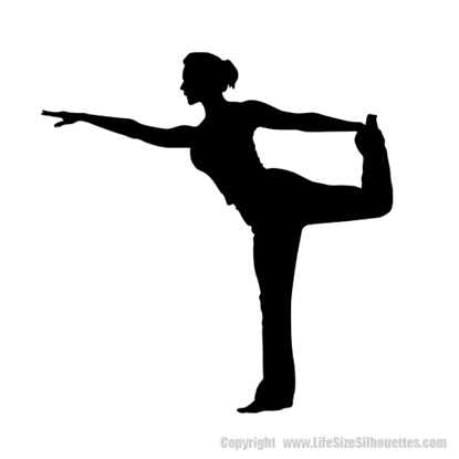 Picture of Fitness Silhouette  7 (Sports Decor: Silhouette Decals)