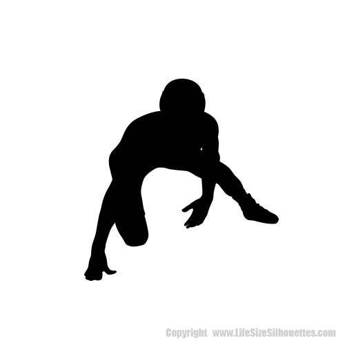 WRESTLING SILHOUETTES (Sports Decals)
